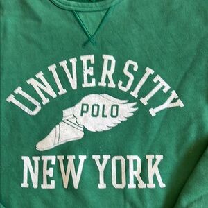 Green Polo University New York Sweatshirt